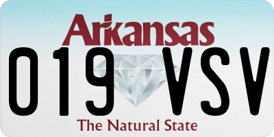 AR license plate 019VSV