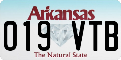 AR license plate 019VTB