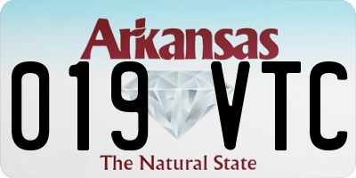 AR license plate 019VTC