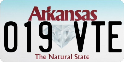 AR license plate 019VTE