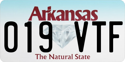 AR license plate 019VTF