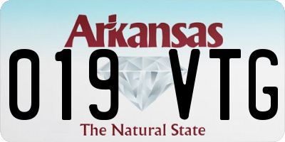 AR license plate 019VTG