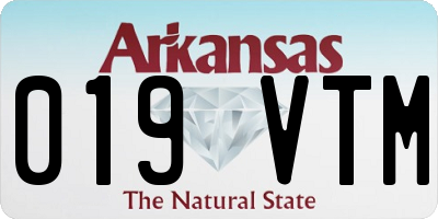 AR license plate 019VTM