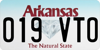 AR license plate 019VTO