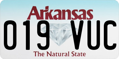 AR license plate 019VUC