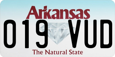 AR license plate 019VUD