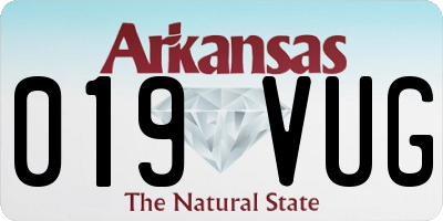AR license plate 019VUG