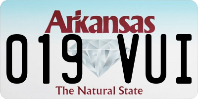 AR license plate 019VUI