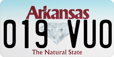 AR license plate 019VUO