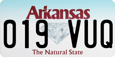 AR license plate 019VUQ