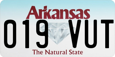 AR license plate 019VUT