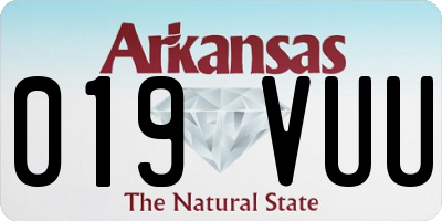 AR license plate 019VUU