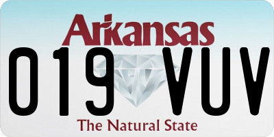 AR license plate 019VUV
