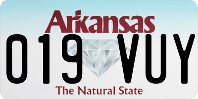 AR license plate 019VUY