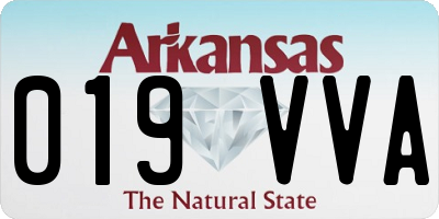 AR license plate 019VVA
