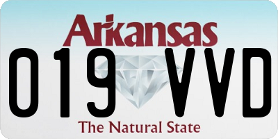 AR license plate 019VVD