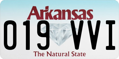 AR license plate 019VVI