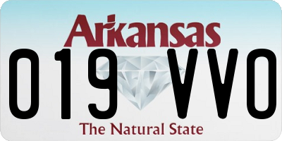 AR license plate 019VVO