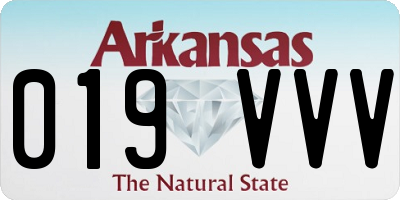 AR license plate 019VVV
