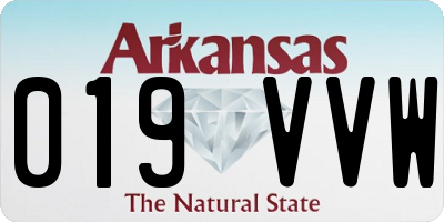 AR license plate 019VVW