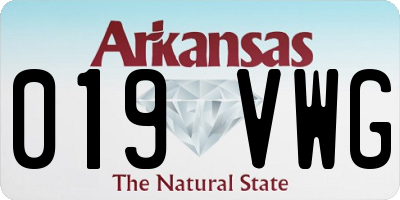 AR license plate 019VWG