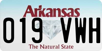 AR license plate 019VWH