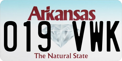 AR license plate 019VWK