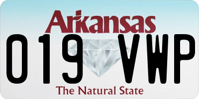 AR license plate 019VWP