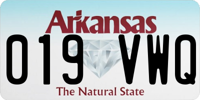 AR license plate 019VWQ