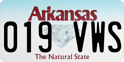 AR license plate 019VWS