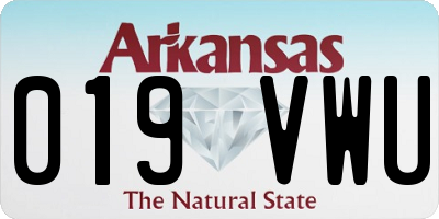 AR license plate 019VWU