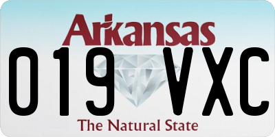 AR license plate 019VXC