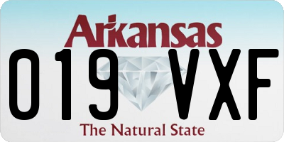 AR license plate 019VXF