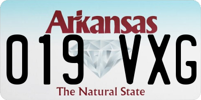AR license plate 019VXG