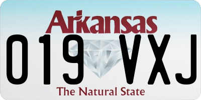 AR license plate 019VXJ