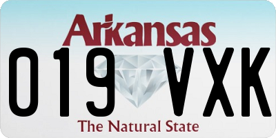 AR license plate 019VXK