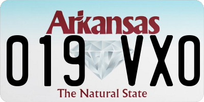 AR license plate 019VXO