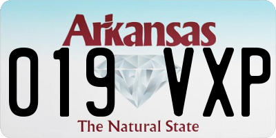 AR license plate 019VXP