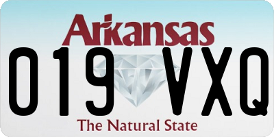 AR license plate 019VXQ