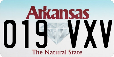 AR license plate 019VXV