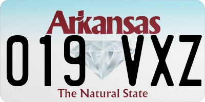 AR license plate 019VXZ
