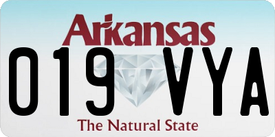 AR license plate 019VYA