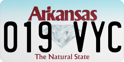 AR license plate 019VYC