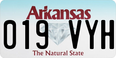 AR license plate 019VYH