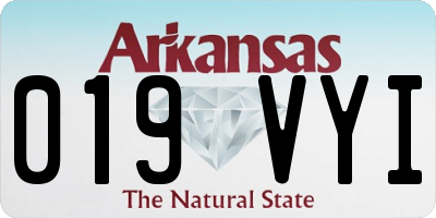 AR license plate 019VYI