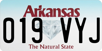 AR license plate 019VYJ