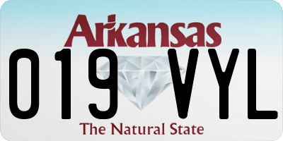 AR license plate 019VYL