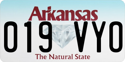 AR license plate 019VYO