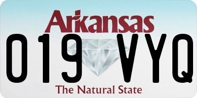 AR license plate 019VYQ