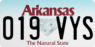 AR license plate 019VYS
